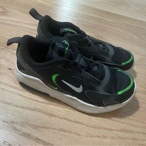 Nike Air Max Black and Green Sneakers